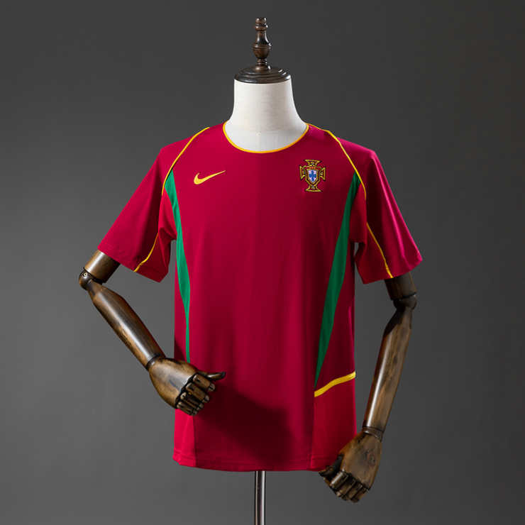 Retro Portugal 2002 Hjemmedrakt Fotballdrakt Herre