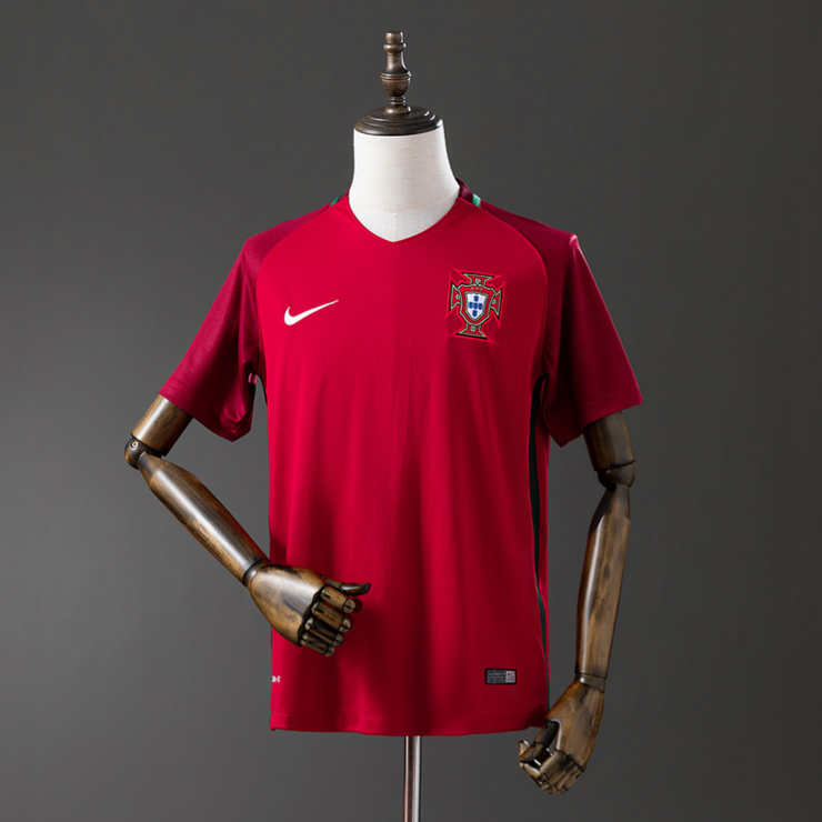 Retro Portugal 2016 Hjemmedrakt Fotballdrakt Herre