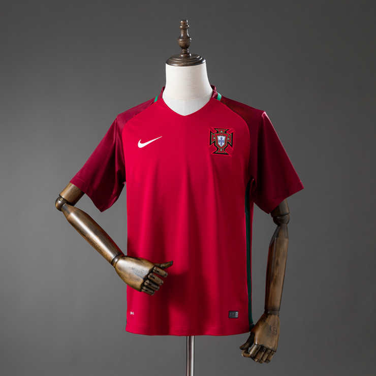 Retro Portugal 2018 Hjemmedrakt Fotballdrakt Herre