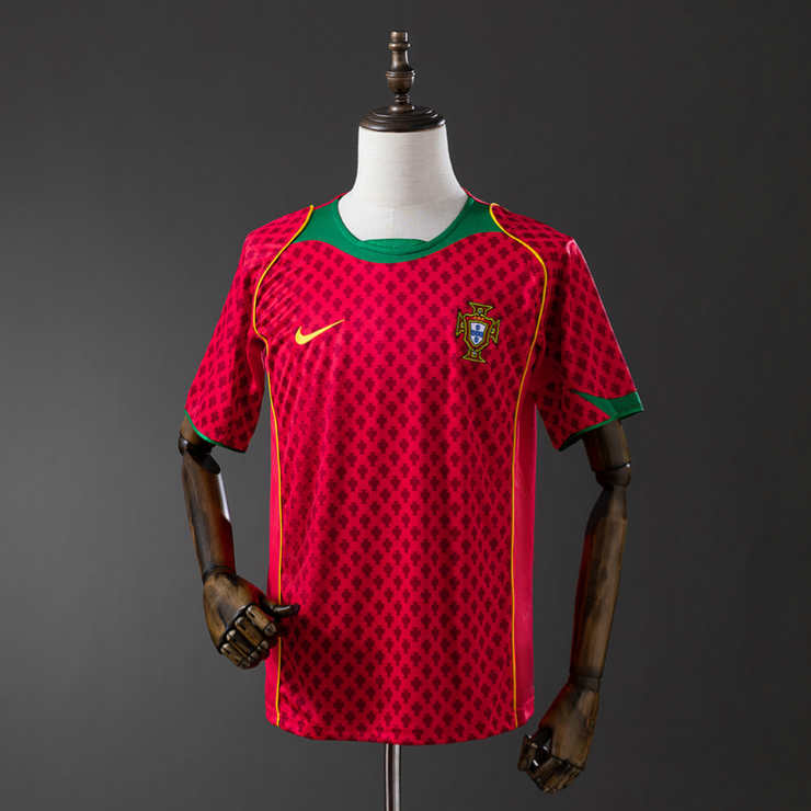 Retro Portugal 2024 Hjemmedrakt Fotballdrakt Herre