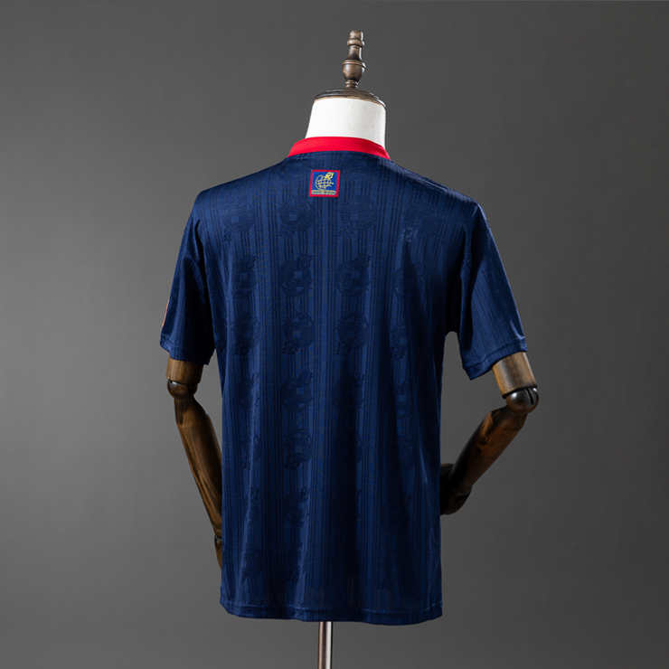 Retro Spania 1996 Bortedrakt Fotballdrakt Herre
