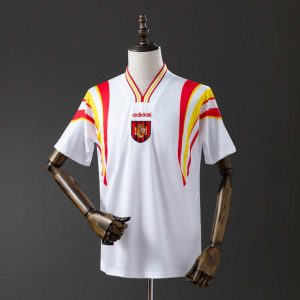 Retro Spania 1996 Bortedrakt Fotballdrakt Herre