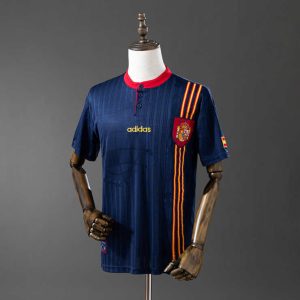 Retro Spania 1996 Bortedrakt Fotballdrakt Herre
