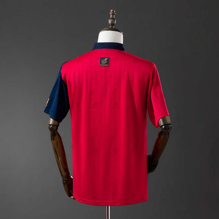 Retro Spania 1996 Hjemmedrakt Fotballdrakt Herre
