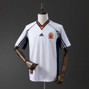 Retro Spania 1998 Bortedrakt Fotballdrakt Herre