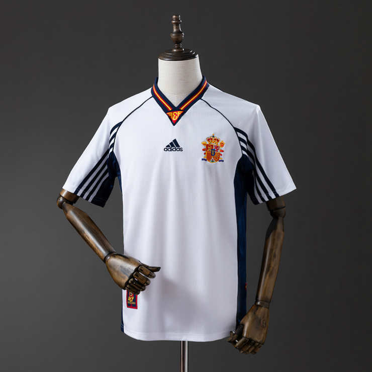 Retro Spania 1998 Bortedrakt Fotballdrakt Herre