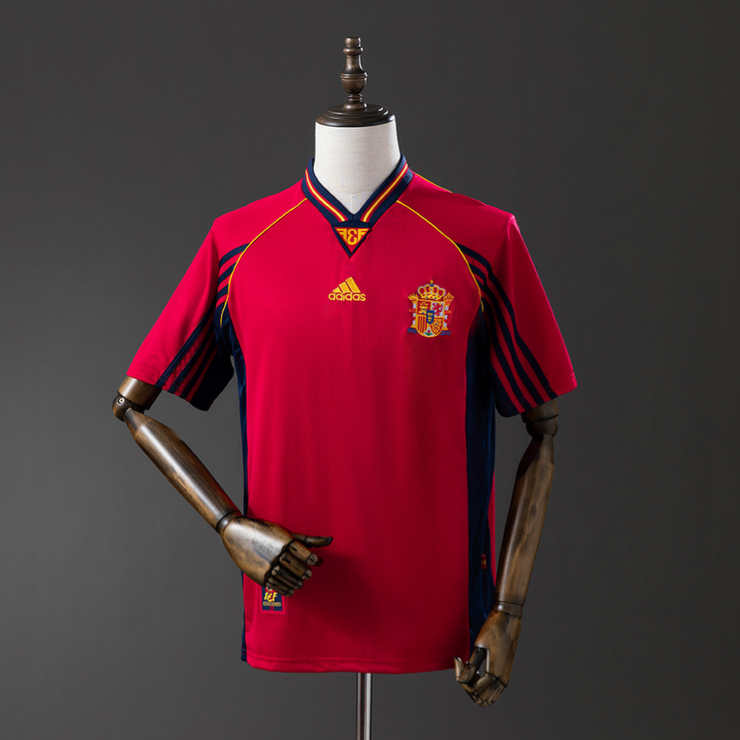 Retro Spania 1998 Hjemmedrakt Fotballdrakt Herre