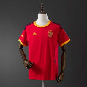Retro Spania 2002 Hjemmedrakt Fotballdrakt Herre