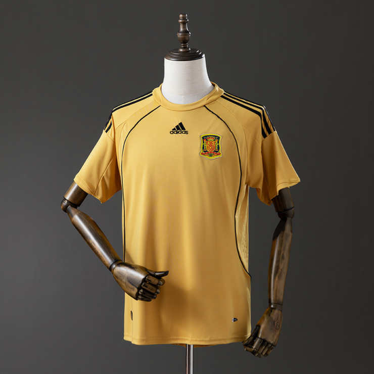 Retro Spania 2008 Bortedrakt Fotballdrakt Herre