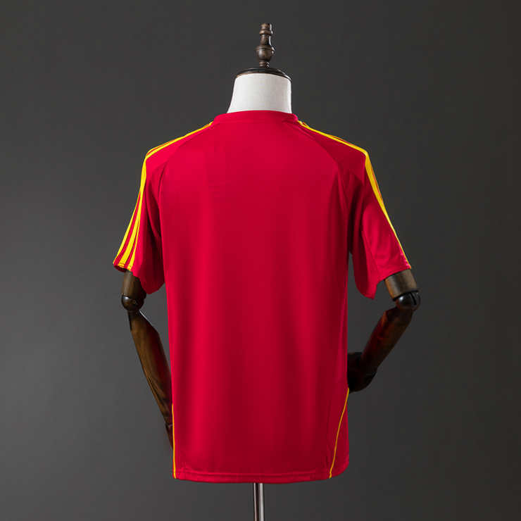 Retro Spania 2008 Hjemmedrakt Fotballdrakt Herre