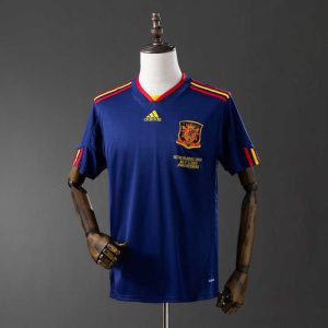 Retro Spania 2010 Bortedrakt Fotballdrakt Herre