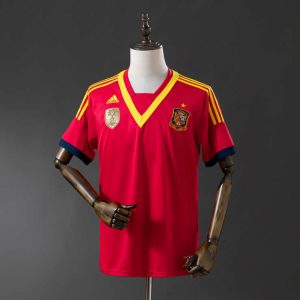 Retro Spania 2013 Hjemmedrakt Fotballdrakt Herre