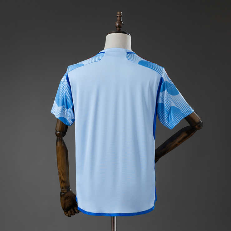 Retro Spania 2022 Bortedrakt Fotballdrakt Herre