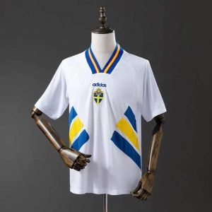 Retro Sverige 1994 Bortedrakt Fotballdrakt Herre VM 1994