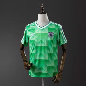 Retro Tyskland 1988 Bortedrakt Herre Fotballdrakt