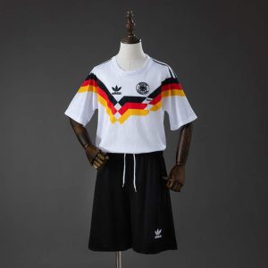 Retro Tyskland 1990 Hjemmedrakt Barn Fotballdraktsett