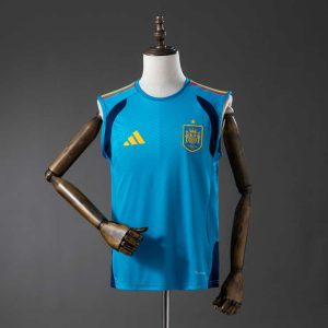 Spania Landslag 2026/27 Treningsvest Blå Fotballdrakt