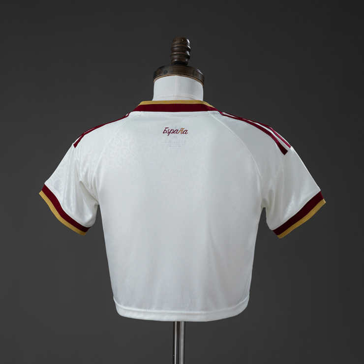 Spania Landslag VM 2026 Bortedrakt Cropped Top Dame Fotballdrakt