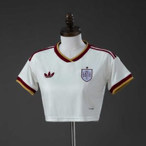 Spania Landslag VM 2026 Bortedrakt Cropped Top Dame Fotballdrakt