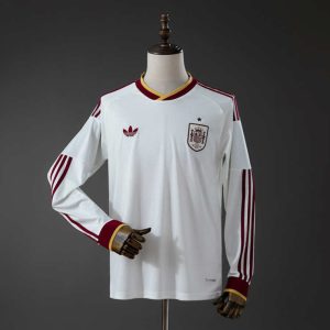 Spania Landslag VM 2026 Bortedrakt Langermet Fotballdrakt Herre