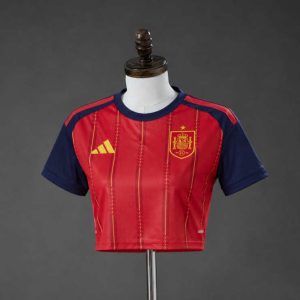 Spania Landslag VM 2026 Hjemmedrakt Cropped Top Dame Fotballdrakt