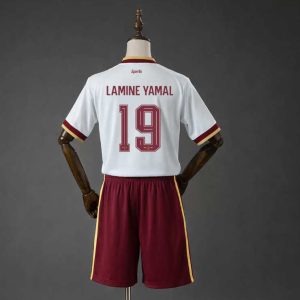 Spania VM 2026 Bortedrakt Barn Lamine Yamal 19 Fotballdrakt Sett