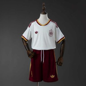 Spania VM 2026 Bortedrakt Fotballdraktsett Barn Kortermet