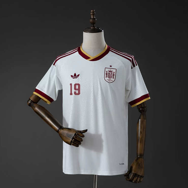 Spania VM 2026 Bortedrakt Lamine Yamal 19 Fotballdrakt Herre