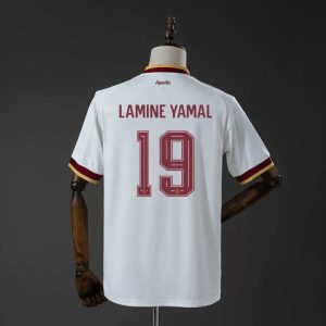 Spania VM 2026 Bortedrakt Lamine Yamal 19 Fotballdrakt Herre