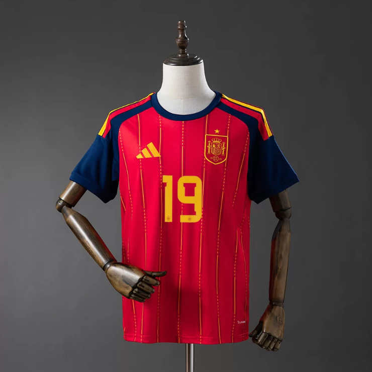 Spania VM 2026 Hjemmedrakt Lamine Yamal 19 Fotballdrakt Herre