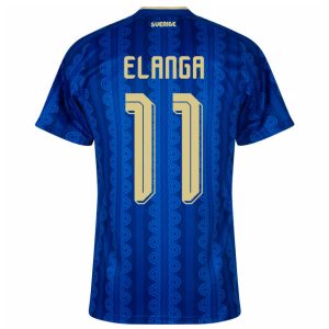 Sverige Bortedrakt VM 2026 Anthony Elanga 11 Herre Kortermet Fotballdrakt