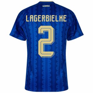 Sverige Bortedrakt VM 2026 Gustaf Lagerbielke 2 Herre Kortermet Fotballdrakt