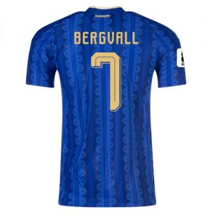 Sverige Bortedrakt VM 2026 Lucas Bergvall 7 Herre Kortermet Fotballdrakt