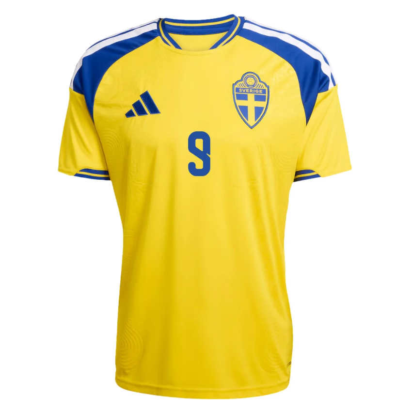Sverige Hjemmedrakt VM 2026 Alexander Isak 9 Herre Kortermet Fotballdrakt