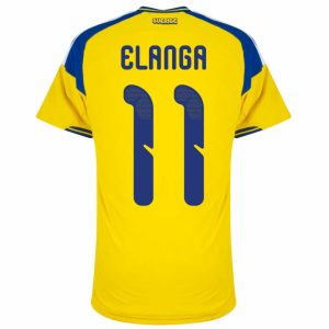 Sverige Hjemmedrakt VM 2026 Anthony Elanga 11 Herre Kortermet Fotballdrakt