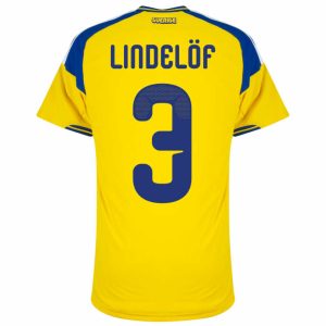 Sverige Hjemmedrakt VM 2026 Victor Lindelöf 3 Herre Kortermet Fotballdrakt