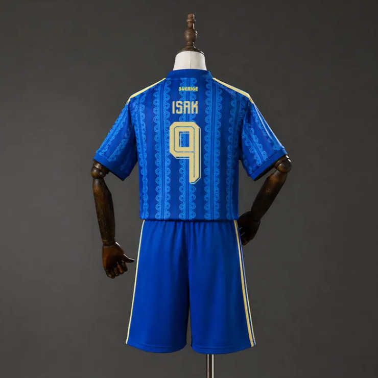 Sverige VM 2026 Bortedrakt Barn Alexander Isak 9 Fotballdrakt Sett
