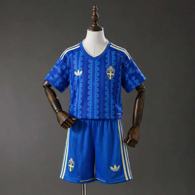 Sverige VM 2026 Bortedrakt Barn Kortermet Fotballdraktsett