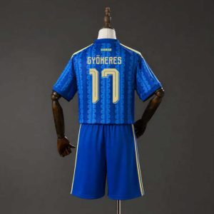 Sverige VM 2026 Bortedrakt Barn Viktor Gyökeres 17 Fotballdrakt Sett