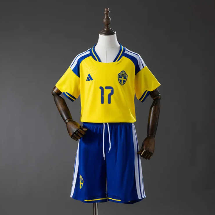 Sverige VM 2026 Hjemmedrakt Barn Viktor Gyökeres 17 Fotballdrakt Sett
