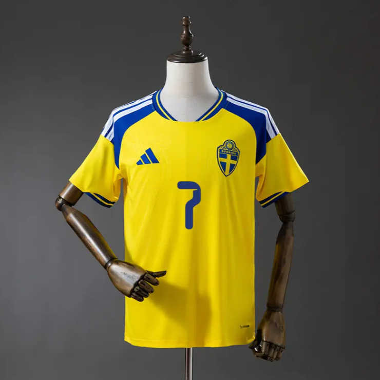 Sverige VM 2026 Hjemmedrakt Larsson 7 Fotballdrakt Herre