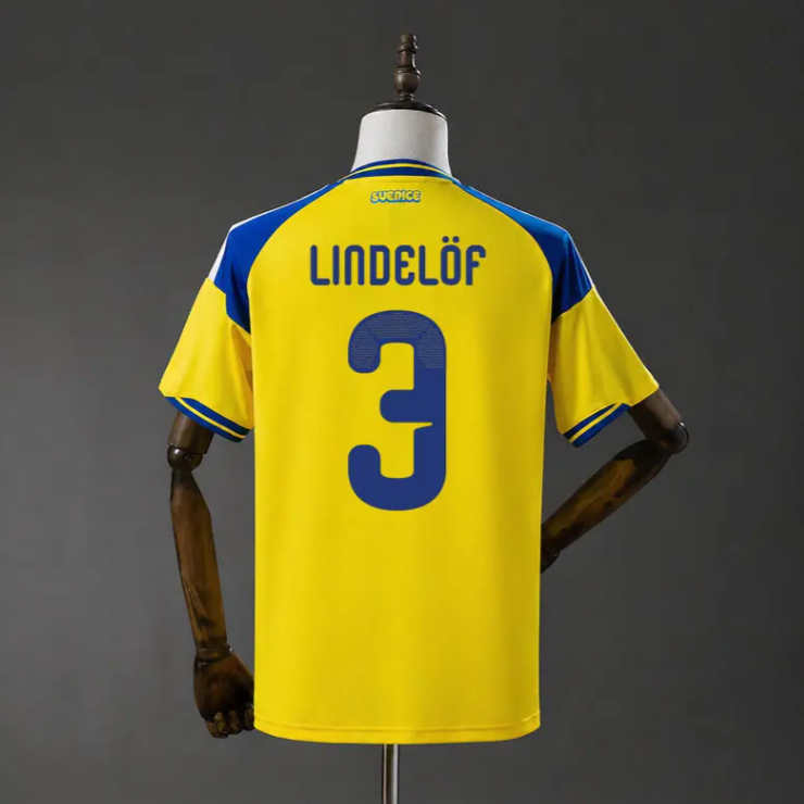 Sverige VM 2026 Hjemmedrakt Victor Lindelöf 3 Fotballdrakt Herre