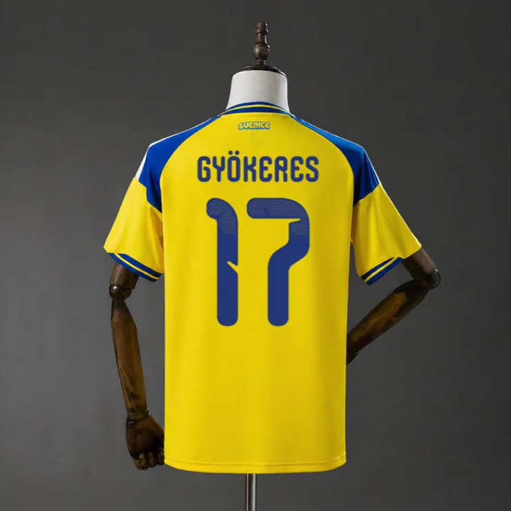 Sverige VM 2026 Hjemmedrakt Viktor Gyökeres 17 Fotballdrakt Herre