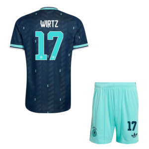 Tyskland VM 2026 Bortedrakt Barn Florian Wirtz 17 Fotballdrakt Sett