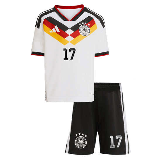 Tyskland VM 2026 Hjemmedrakt Barn Florian Wirtz 17 Fotballdrakt Sett