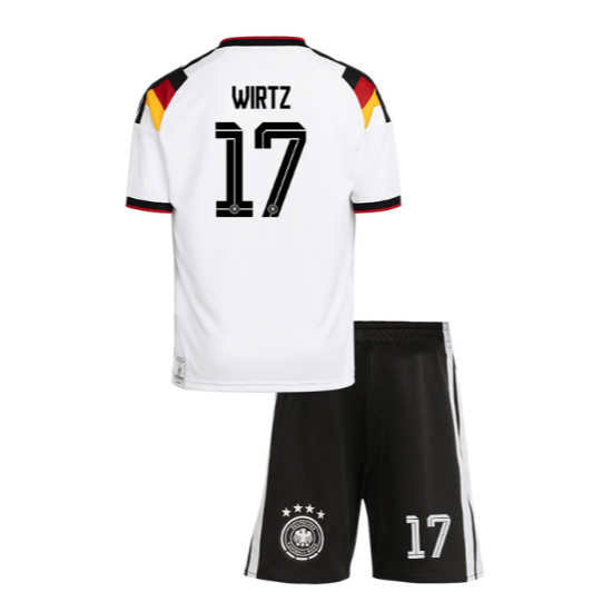 Tyskland VM 2026 Hjemmedrakt Barn Florian Wirtz 17 Fotballdrakt Sett