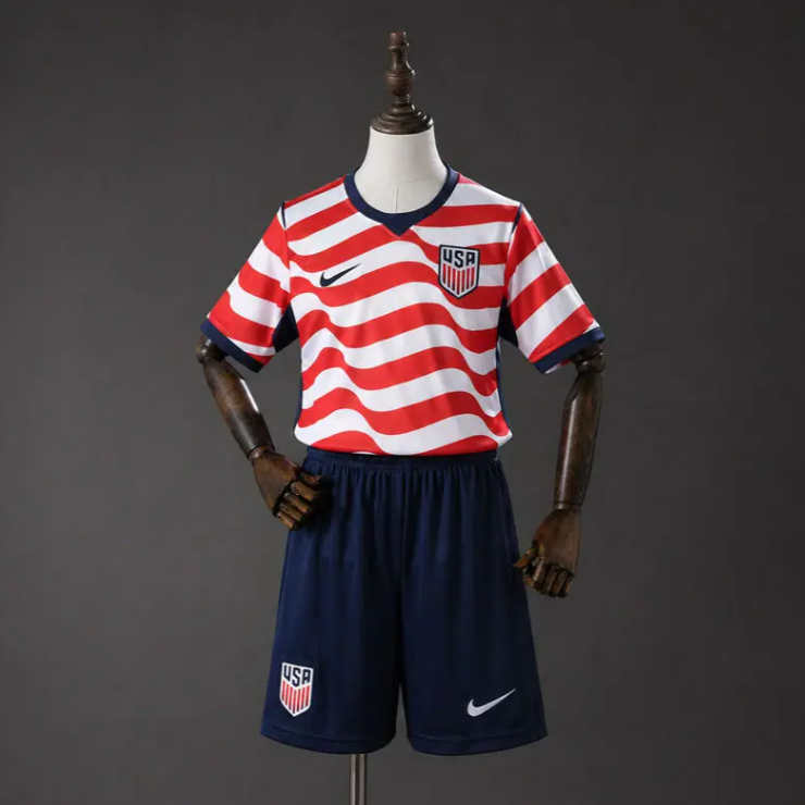 USA VM 2026 Hjemmedrakt Barn Kortermet Fotballdraktsett