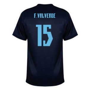 Uruguay Bortedrakt VM 2026 Herre Federico Valverde 15 Kortermet Fotballdrakt