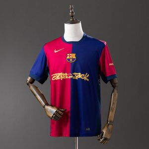 Barcelona 2024/25 Travis Scott Begrenset Utgave Hjemmedrakt Herre Fotballdrakt