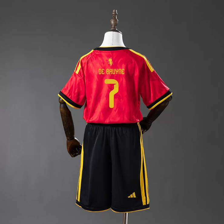 Belgia VM 2026 Hjemmedrakt Barn – Kevin De Bruyne 7 Fotballdraktsett
